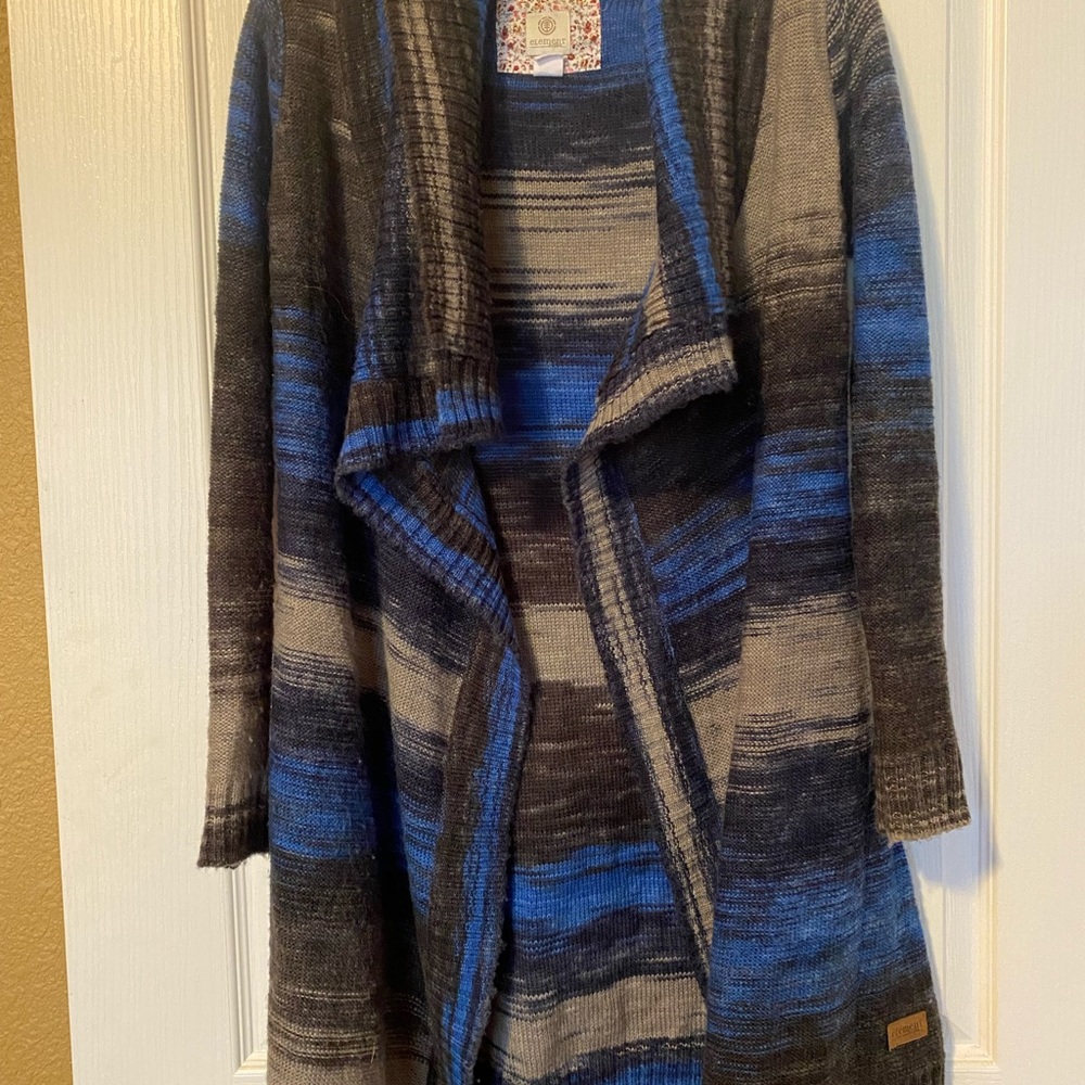 Element open front cardigan